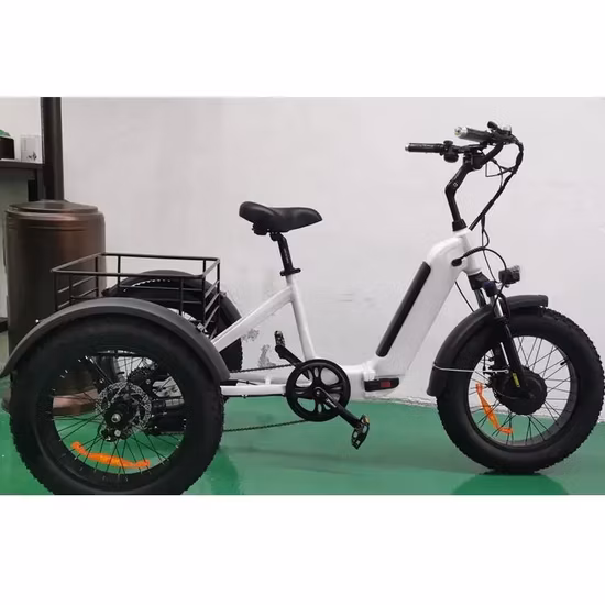 Yisenbikes Us EU pas cher 20*4 gros pneu tricycle électrique pliant vélo électrique en vente 3 roues Beach Cruiser