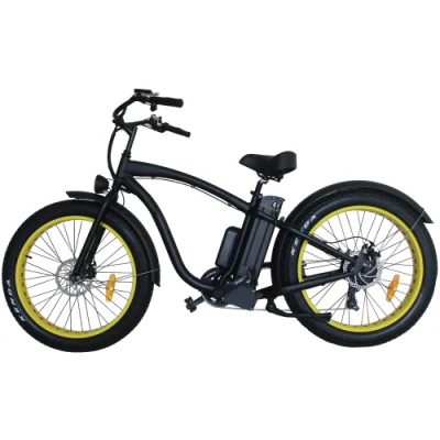 750W 4,5 pouces haute vitesse gros pneu vélo de montagne électrique pas cher homme plage croiseur vélo