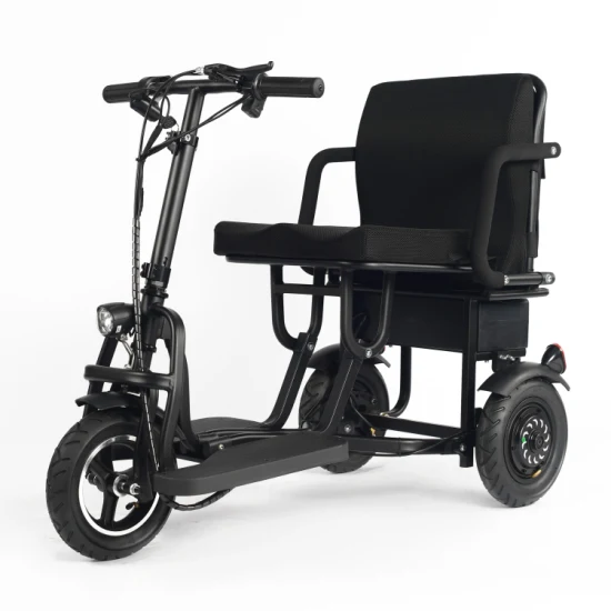 Caremoving Pliez les tricycles électriques portatifs de mobilité de scooter handicapé pour les personnes âgées