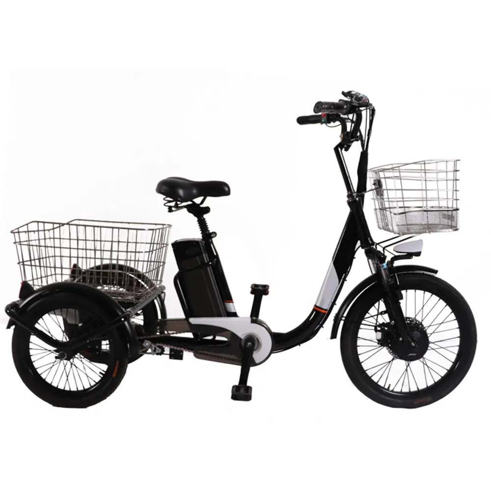 Vente chaude Electric Lady City Bike Bicycle Tricycle Trikevtuvia 24 pouces Trike électrique Fat Tire36V Batterie au lithium Electric Drift Scooter Trike